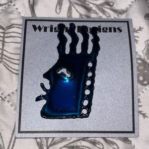 Artistic Blue Face Pendant